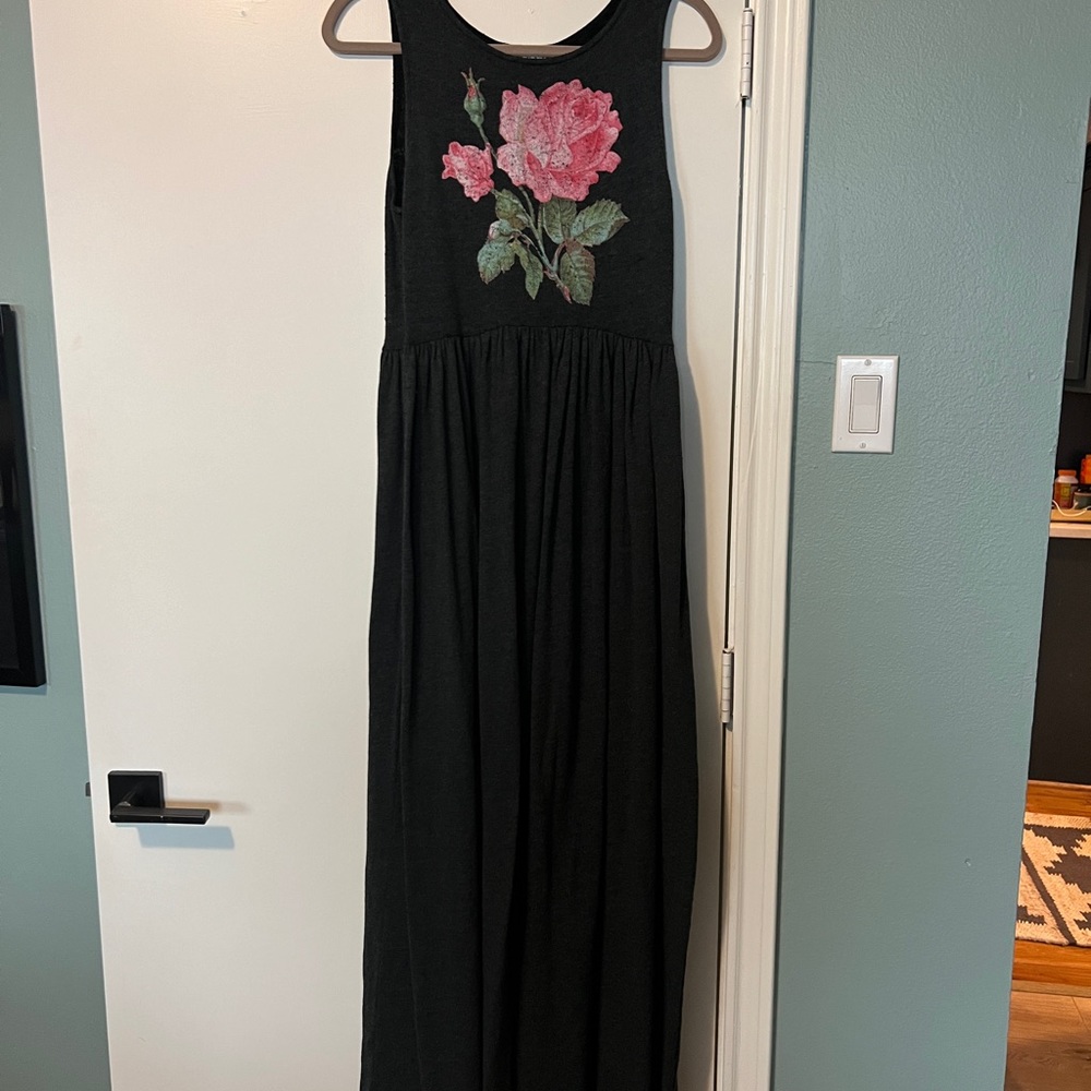 MAXI SWEATSHIRT DRESS WITH POCKETS